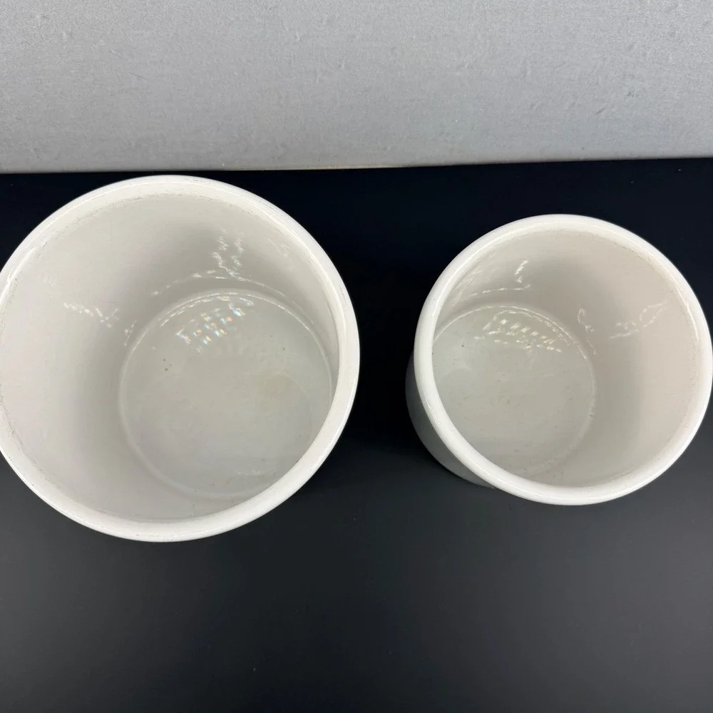 Dansk‎ Bistro Black Canister Bases Set of 2 6.75